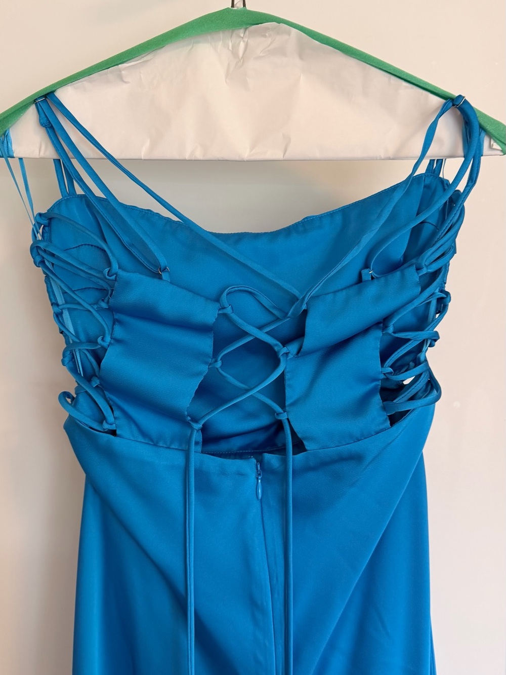 Astr Antlia Turquoise Blue Maxi Slip Dress - Picture 7 of 8